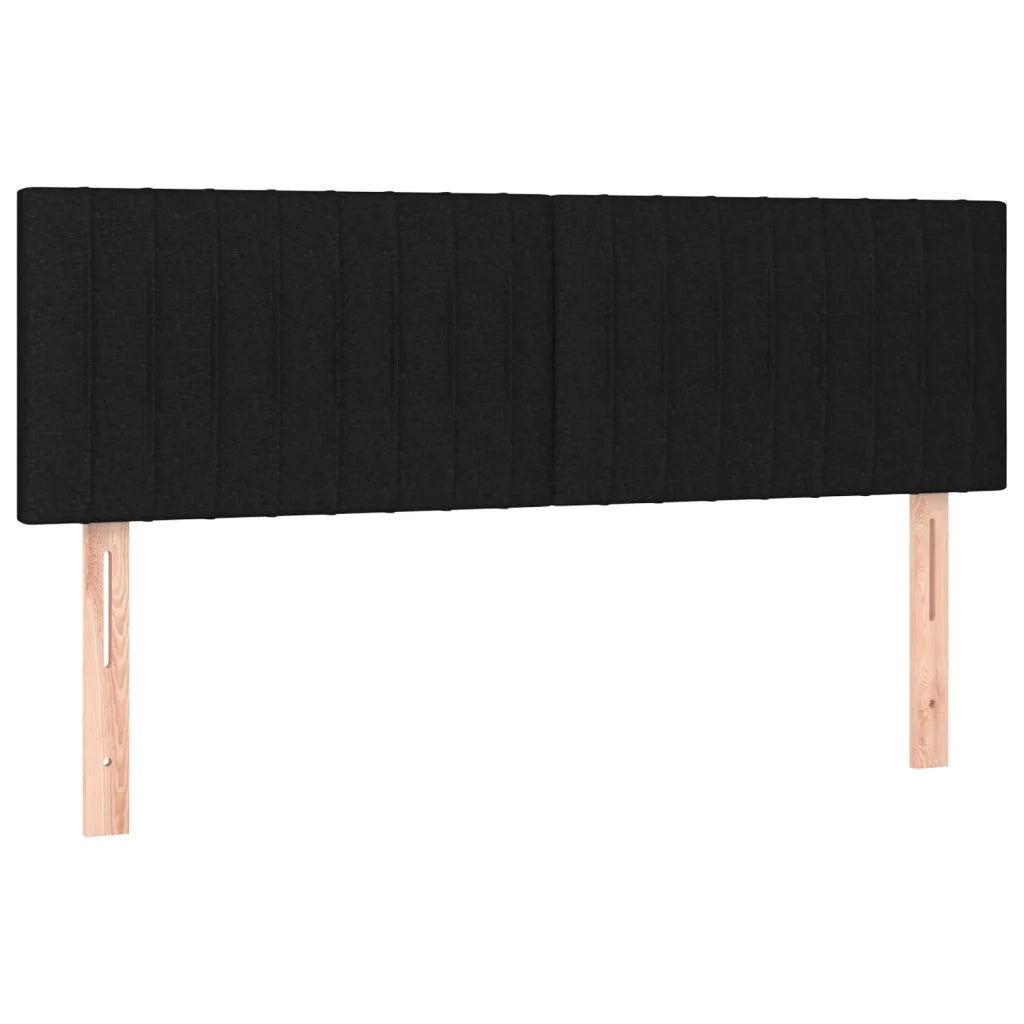 Giroletto a Molle con Materasso Nero 140x190 cm in Tessuto 3126959