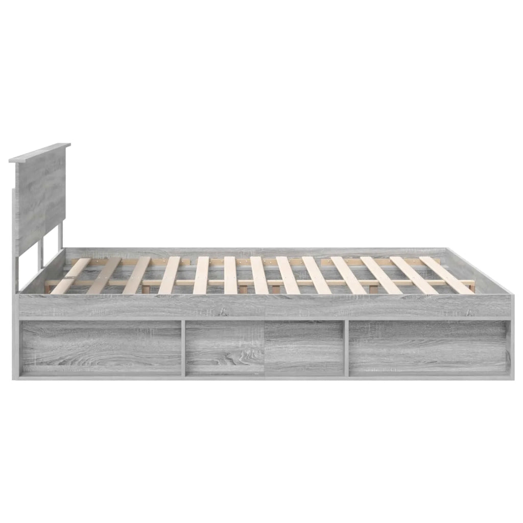 Struttura del letto Grigio Sonoma 180 x 200 cm Pino massello 3410569