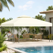 Gazebo Replacement Roof 310 G/square Meter Cream White 3x3 M