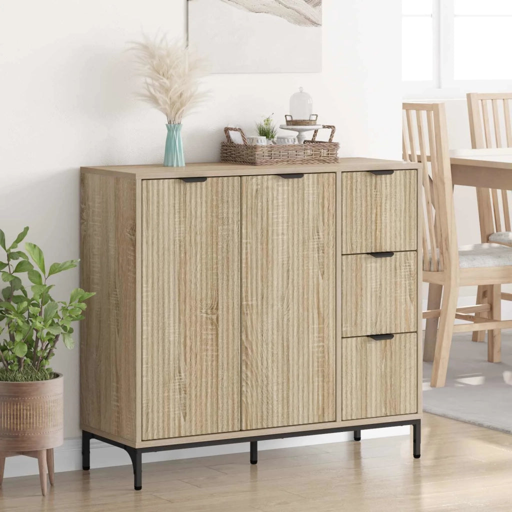 Credenza Rovere Sonoma 89,5 x 33 x 82 cm Legno multistrato 883456