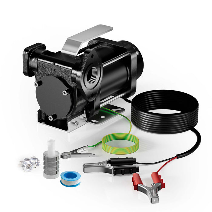 Pompa travaso carburante 12 V 180 W, Pompa travaso gasolio/benzina, 40 l/min, 4200 giri/min