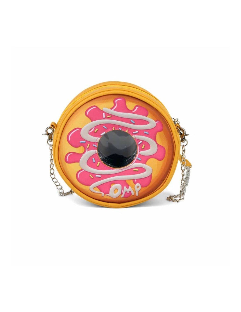OH MY POP! ROSA BORSA A TRACOLLA ROTONDA CIAMBELLA POPNUT - ZENCOCCO