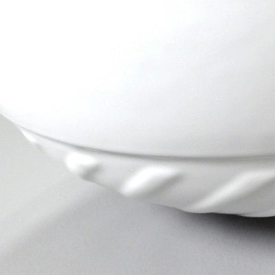 Lavabo da appoggio 40 cm bianco lucido con rilievi sul fondo  Logos
