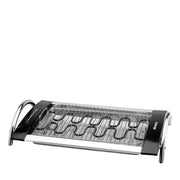 Doppia griglia elettrica - Vassoio in alluminio - 2000W - Temperatura regolabile 60°-250°