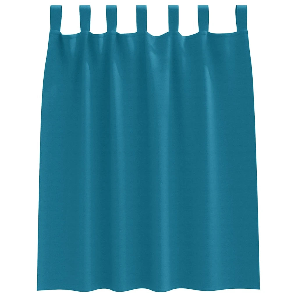 vidaXL Tende con tende 2 pcs Turchese Poliestere