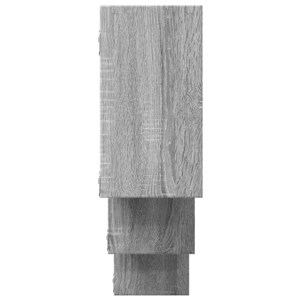 vidaXL Mensola a Muro Grigio Sonoma 159x18x66 cm in Truciolato