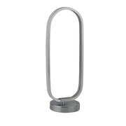 Abatjour Moderno Liner Alluminio Cromo Policarbonato Bianco Led 12W 3000K
