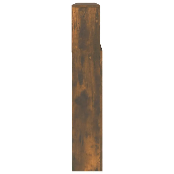 Testiera con Contenitore Rovere Fumo 220x19x103,5 cm cod mxl 52876