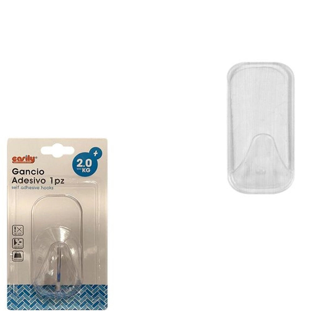 Trade Shop - Gancio Appendino Da Parete Adesivo Per Casa Bagno Cucina Attaccapanni Abiti 87007 -