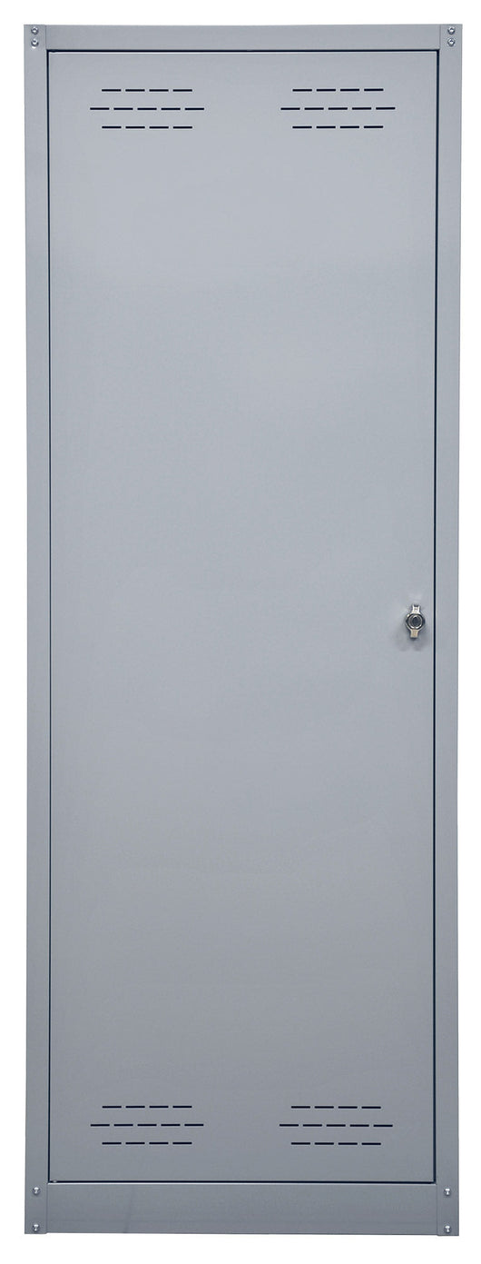 Armadio Spogliatoio Sporco Pulito 1 Anta 60x40x167 cm in Metallo Verniciato Grigio Chiaro