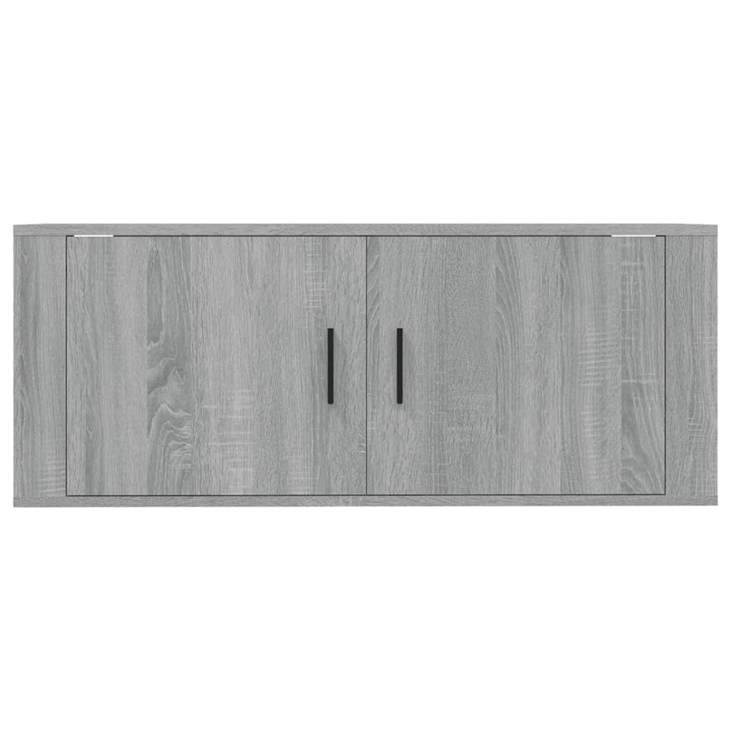 Mobile TV multimediale scaffale TV credenza mobile TV sala da pranzo soggiorno camera da letto a parete Sonoma 100 x 34,5 x 40 cm grigio 02_0028174