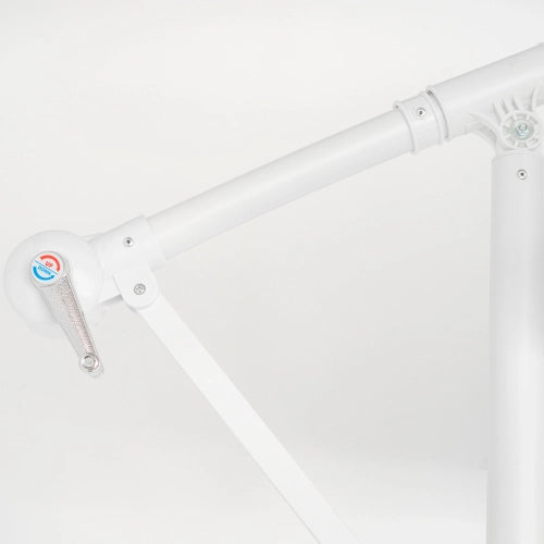 Ombrellone palo laterale 3mt in metallo colore bianco