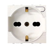 Presa WiFii Smart Bivalente Bipasso Schuko 16A Bianca Compatibile con Bticino Living Bianca