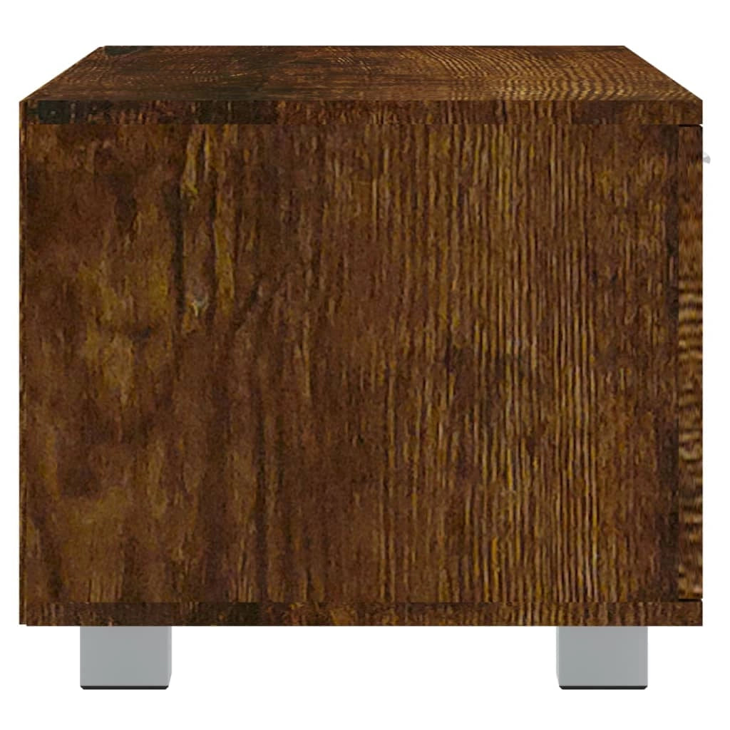 Mobile TV multimediale scaffale TV credenza mobile TV sala da pranzo soggiorno camera da letto rovere affumicato 120 x 40,5 x 35 cm legno ingegnerizzato marrone 02_0027322