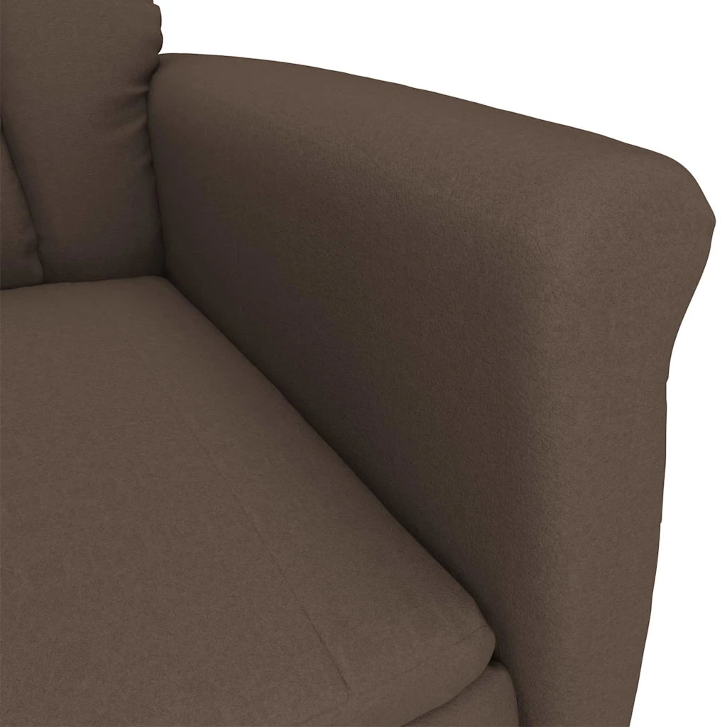 poltrona Marrone Microfibra 348399
