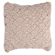 Fodera cuscino tessuto macrame' bianco cm40x40