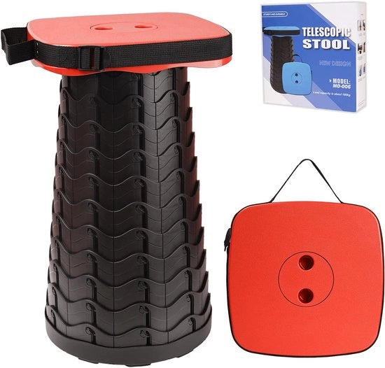 Sedia da campeggio telescopica pieghevole per adulti - Progettata per attività all'aperto e viaggi in campeggio con design leggero e compattibile