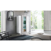 Vetrina Coro – Bianco e Cemento – 80x120x38