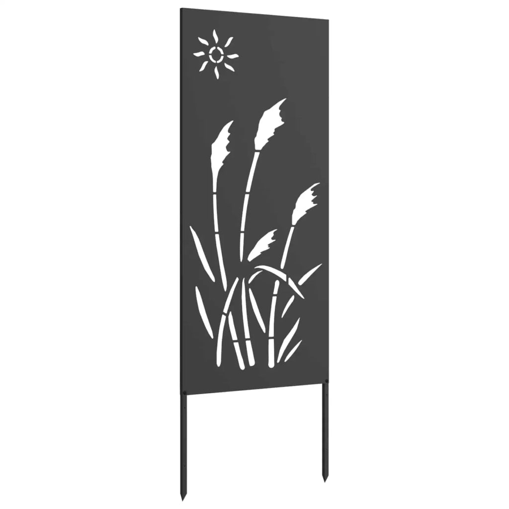 Schermo per privacy in giardino Traforo Nero 50 x 140 cm 876273