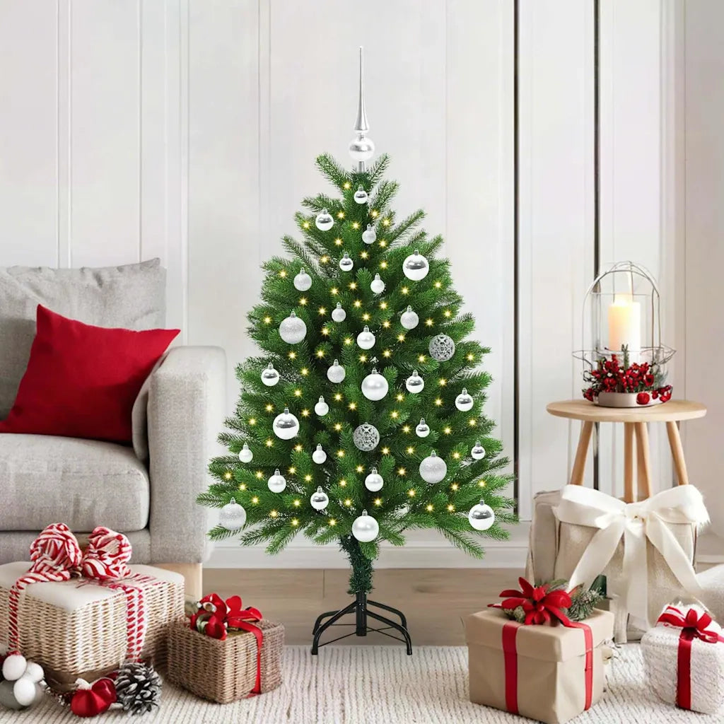 Albero di Natale con 150 LED con supporto Verde 120 cm PE 3396314