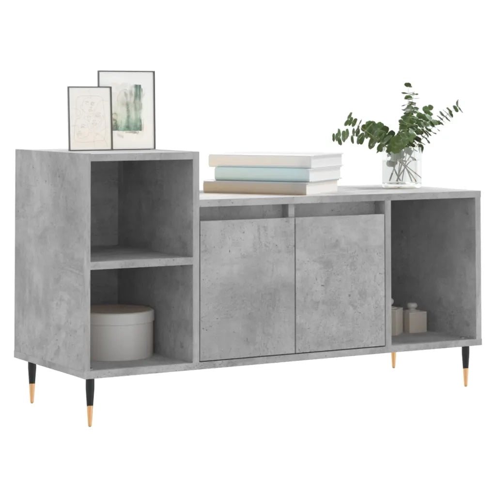 Mobile per TV Grigio Cemento 100x35x55 cm Legno Multistratocod mxl 102491