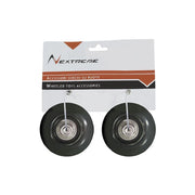 Coppia ruote nere 54x30 mm PVC con cuscinetti a sfera ABEC7 per pattini