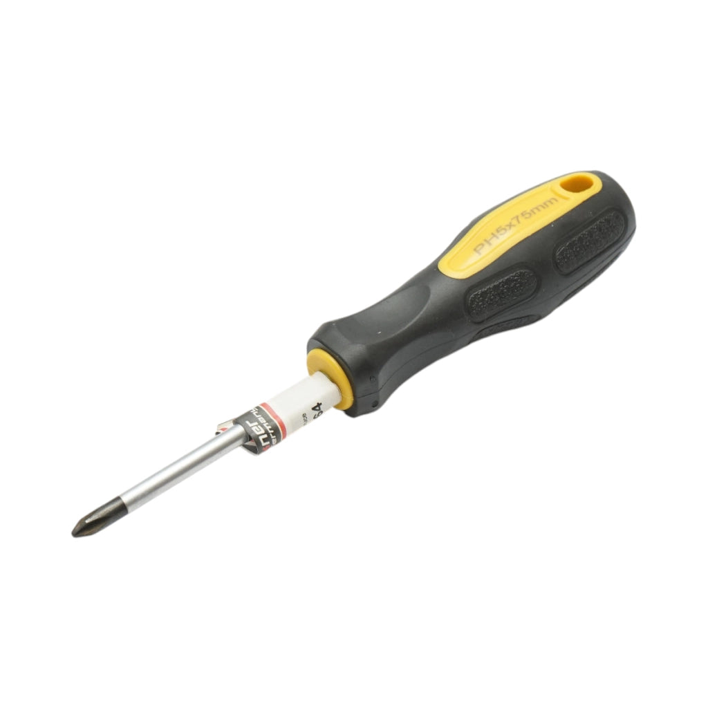 Cacciavite Phillips professionale PH5x75mm in acciaio Cr-V con punta magnetica Breckner Germany