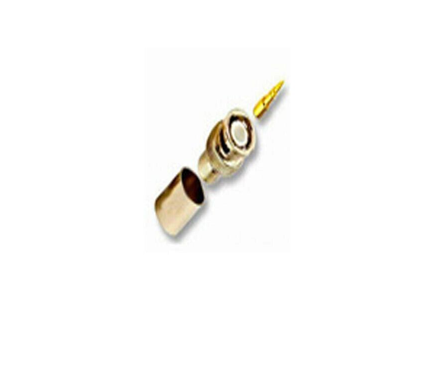 CONNETTORE 408070 BNC RG59 HD 4.5 MM 75 OHM CRIMPARE CAVO VIDEO DORATO GOLD dfm