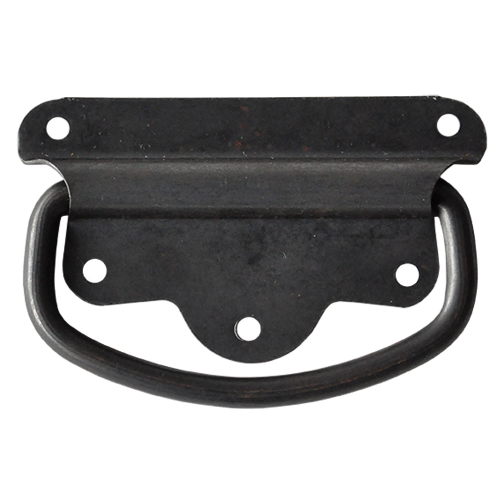 MANIGLIA AMERICANA PER BAULI mm   90 nera - pz 1  - Blister Koncreto