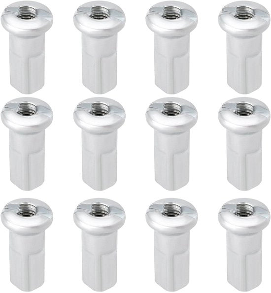 Spieghi per Bicicletta a 80 pezzi - Diametro interno 2,6 mm - Lunghezza 13 mm - In acciaio galvanizzato - Adatto per biciclette/mountain bike - Robusti e duraturi - Spieghi per bicicletta