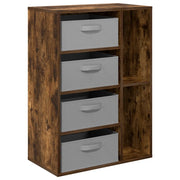Credenza | Madia | Buffet da pranzo | Armadio da pranzo con cassetto Rovere fum¨¦ 60 x 33,5 x 84 cm