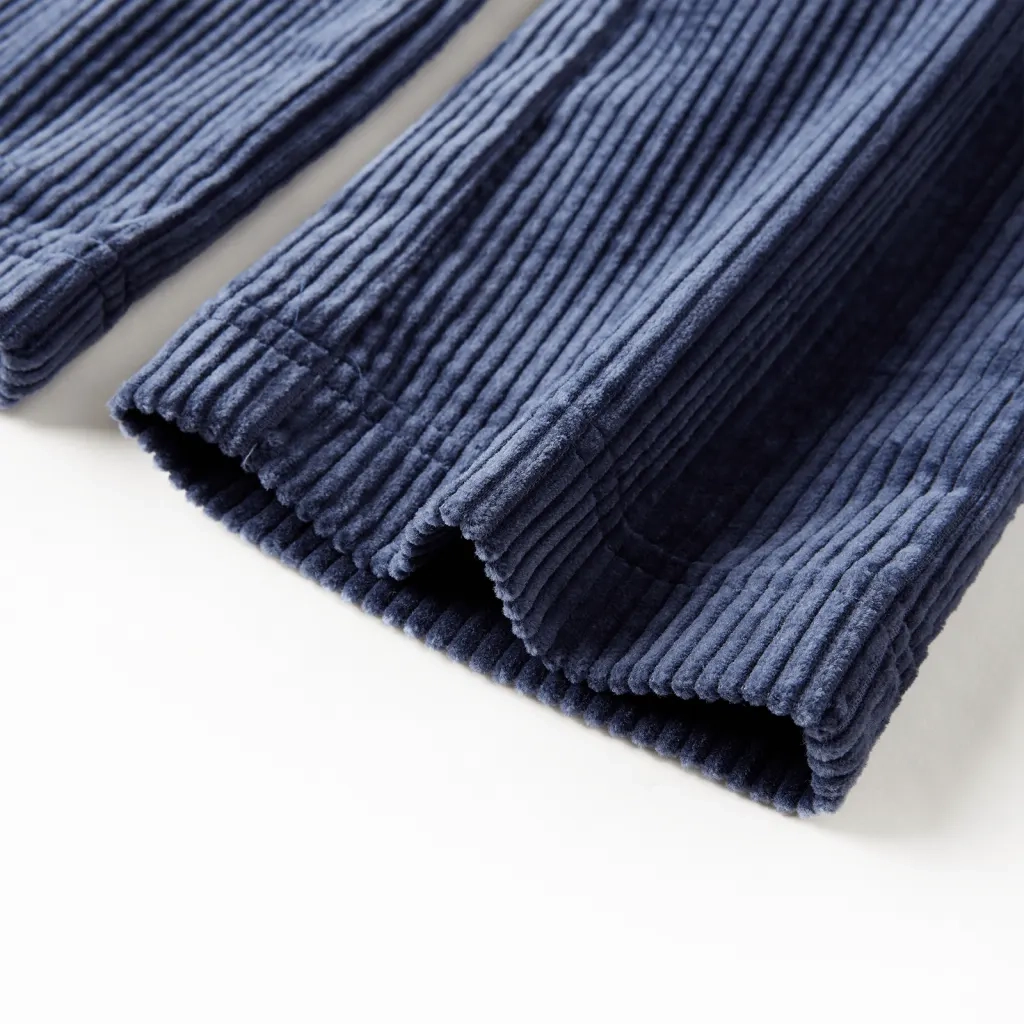 Pantaloni da Bambino in Velluto a Coste Blu Marino 92 CFW5845769