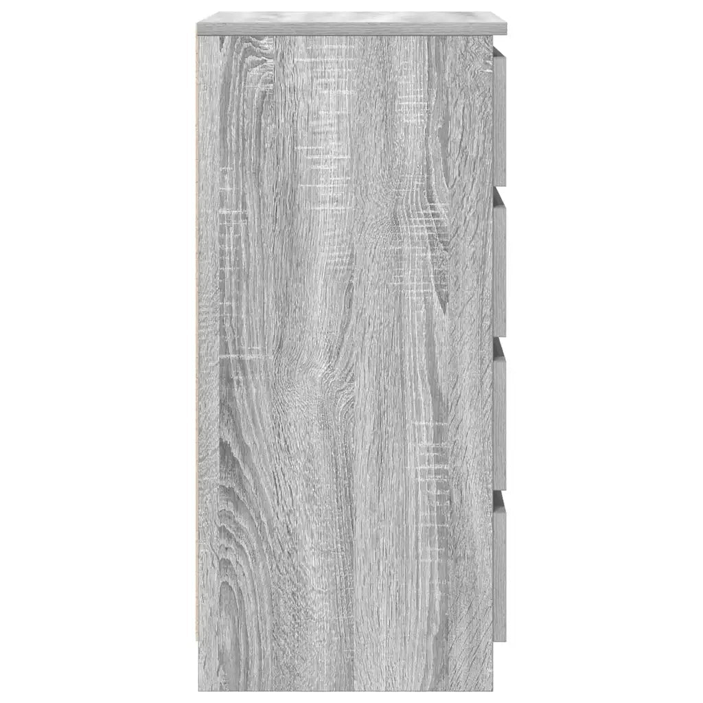 Credenza Grigio Sonoma 37,5x35x76 cm in Legno Multistrato 861756