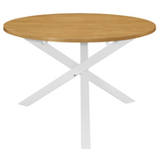 Tavolo da Pranzo Bianco 120x75 cm in MDF 247631