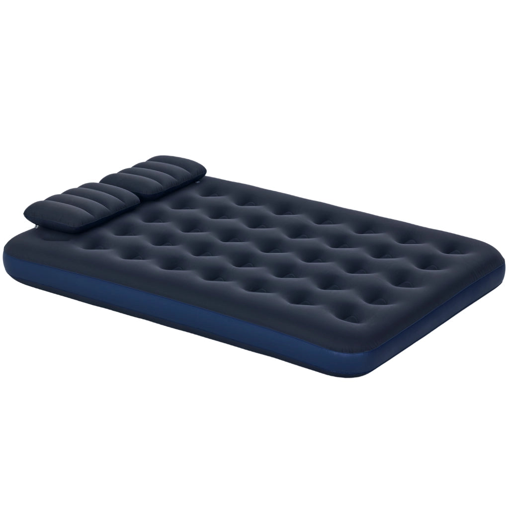 Materassino gonfiabile 2 posti ¨C zephmum ¨C blu con pompa 203x152x22cm