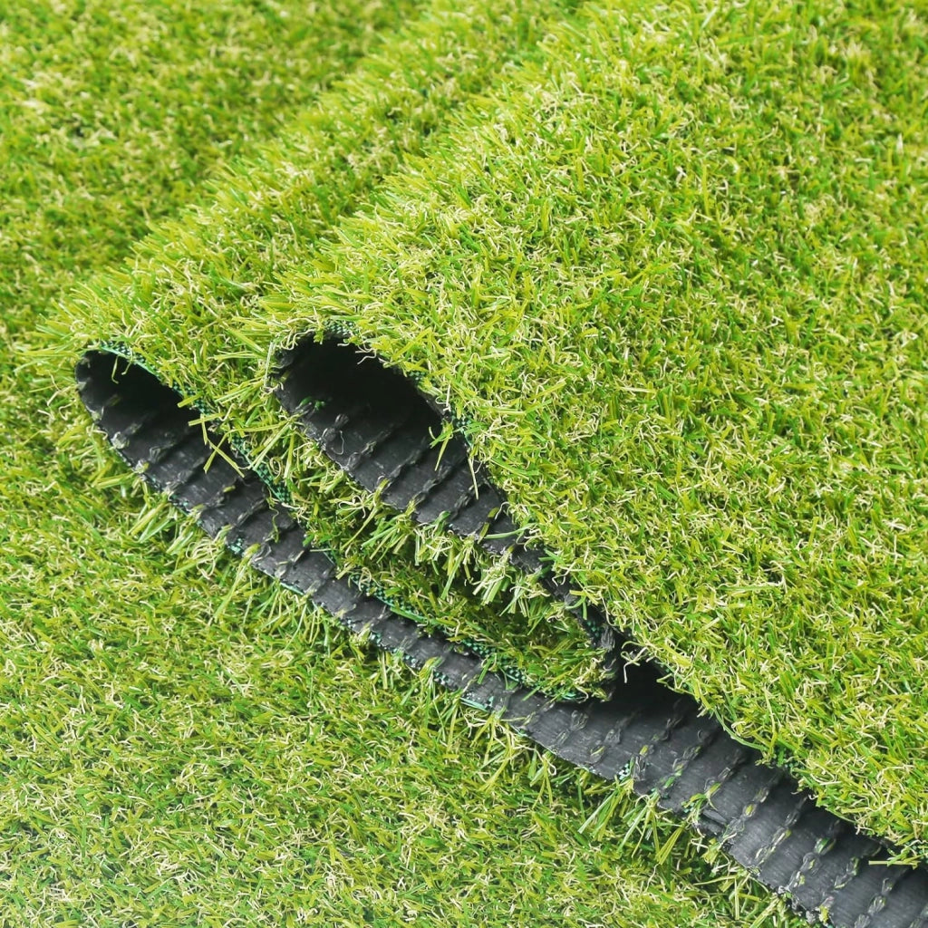 Erba Sintetica per Giardino 20 mm 2x10 m Fondo Drenante Verde