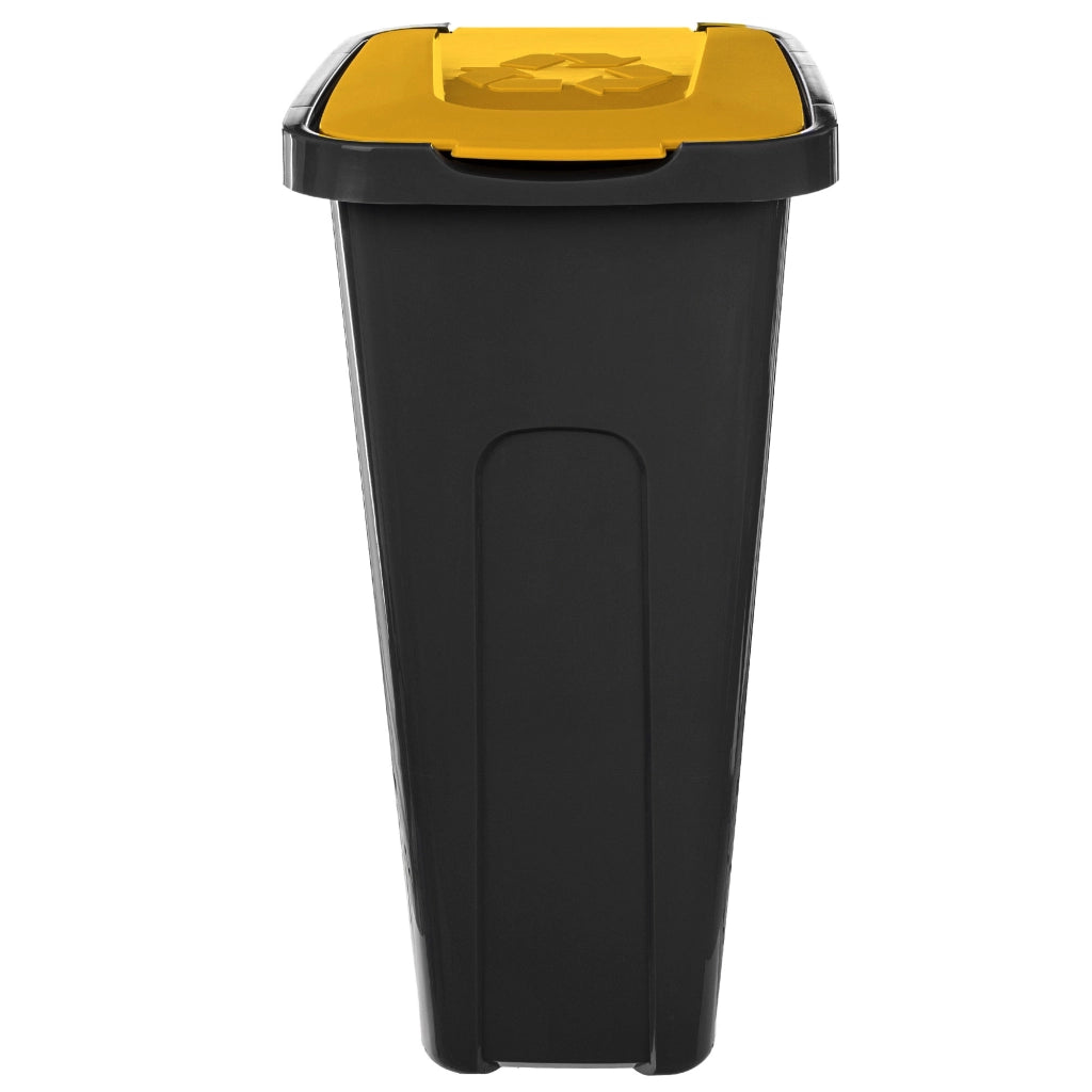Cestino per rifiuti KADAX da 30 litri, contenitore per la raccolta differenziata con coperchio.