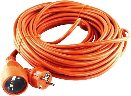 Cavo di allungamento Outdoor 10m - 50m IP20 Schuko Geaard con Interruttori di Sicurezza per Bambini - Lunghezza 40 metri