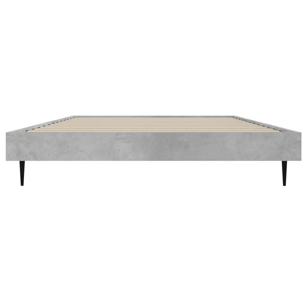 Giroletto-Struttura Letto Grigio Cemento 90x200 cm in Legno Multistrato 407450