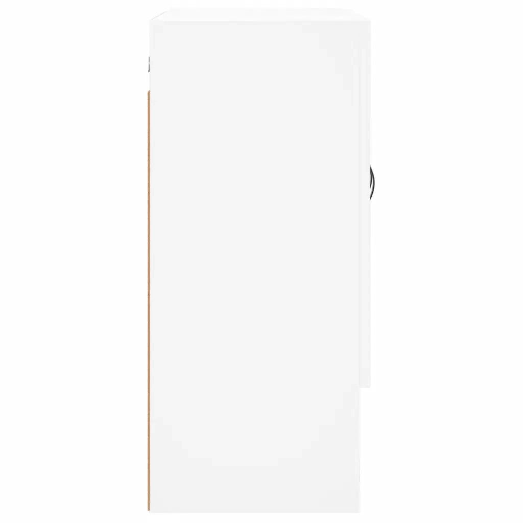 Mobile contenitore decorativo a parete 60 x 31 x 70 cm in legno composito bianco 02_0048760