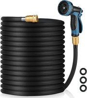 Serpentina flessibile per giardino 30 m - 10 getti di acqua - Slang leggero - Connettori in ottone