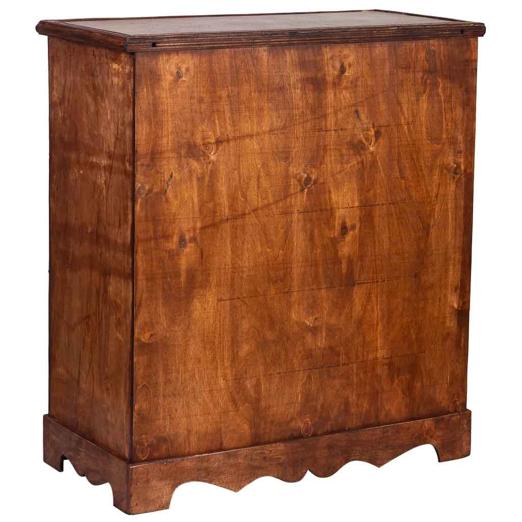 Baul porta bottiglie in legno marrone 63x31x69,5h cm