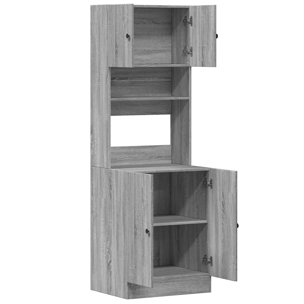Mobile da Cucina Grigio Sonoma 60x50x180cm in Legno Multistrato 3276642