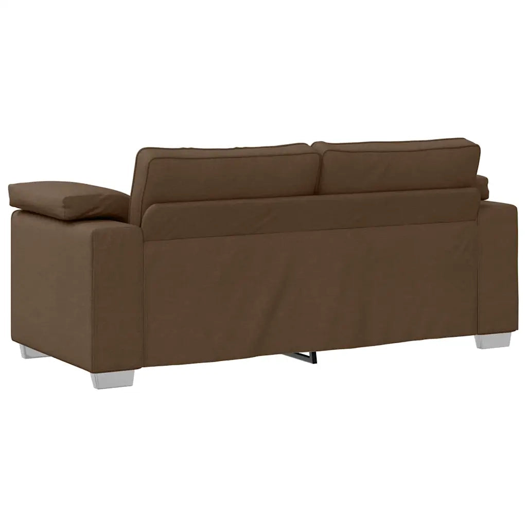 Divano a due posti Marrone 180 cm Tessuto 4105231