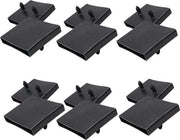 Centri di sostegno per letto in plastica - 6 pezzi - 65mm x 9mm - Nero