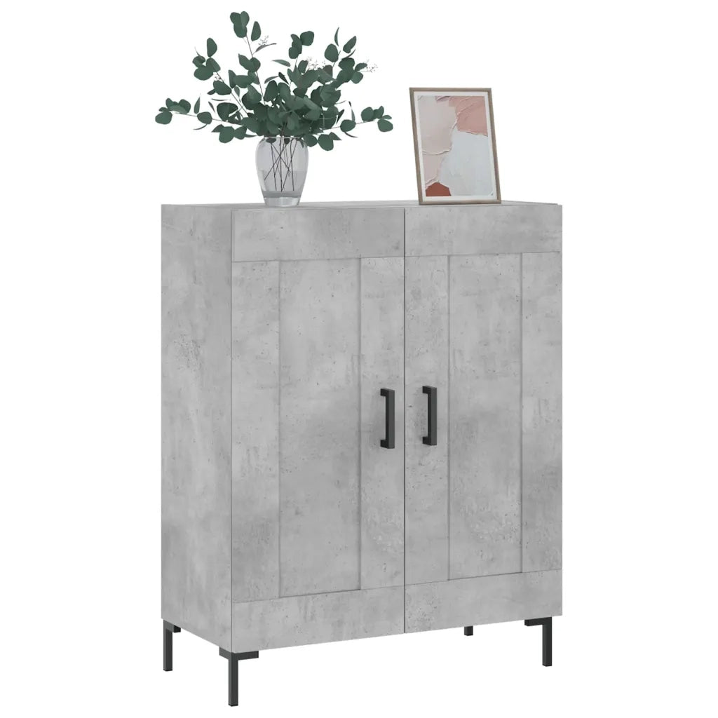 Credenza Grigio Cemento 69,5x34x90 cm in Legno Multistrato 830200