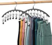 Rokappesi con Premistatori - Appesi per Pantaloni - 10 Pantaloni - Appesi per Abiti - Appeso per Leggins - Spaziale Risparmio di Spazio