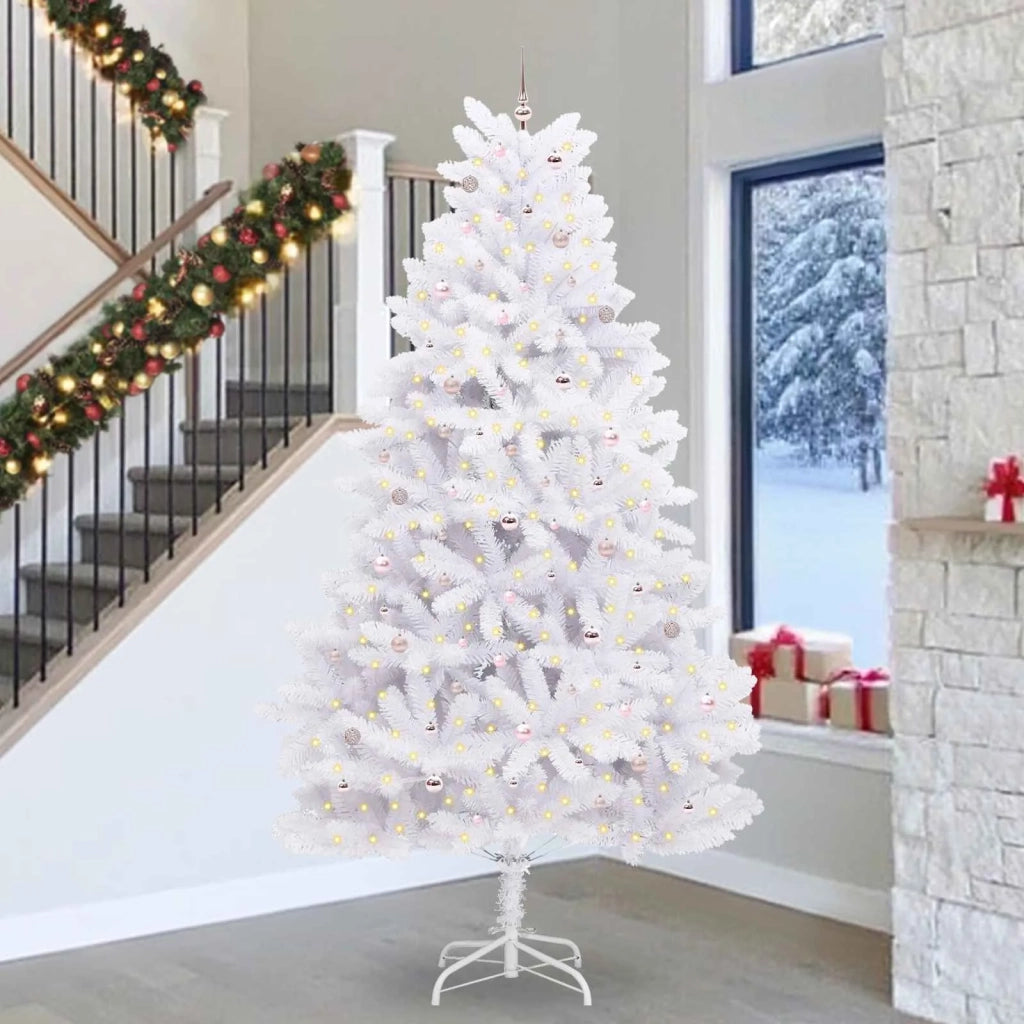 Albero di Natale Artificiale con Rami Pieghevoli Bianco 300 cm 3426632