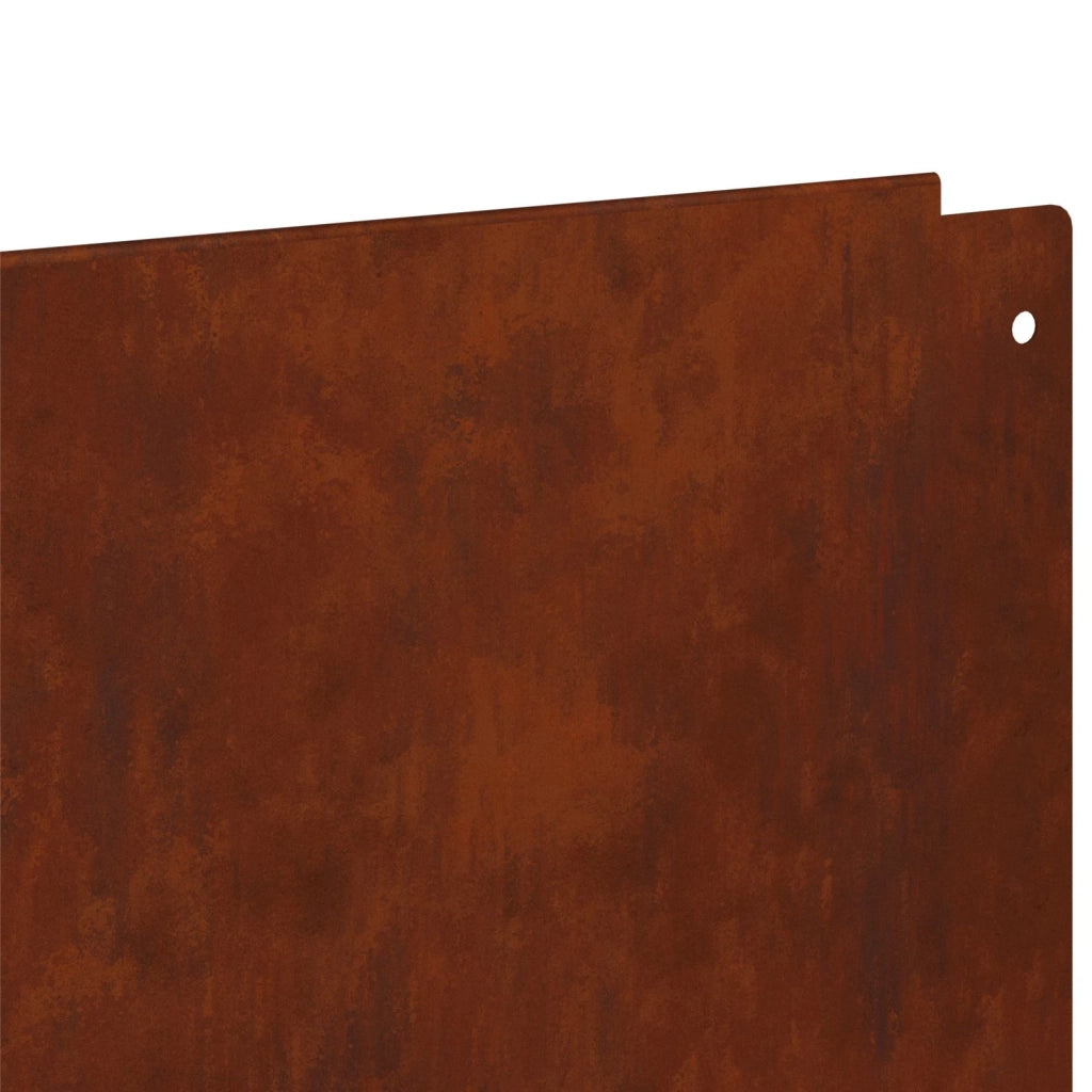 Bordura per Prato 20 pcs 100 x 15 cm Acciaio Ruggine 8008831
