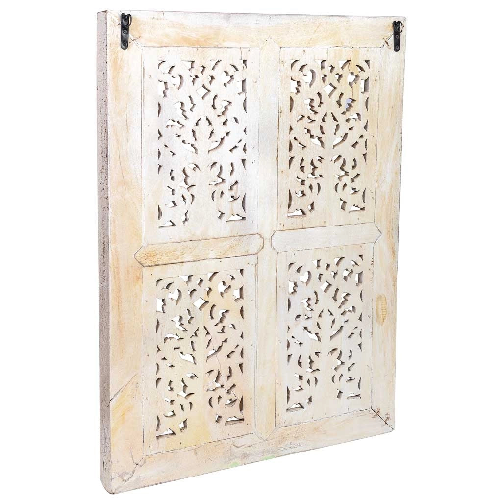 Pannello in legno intagliato 74x5x103